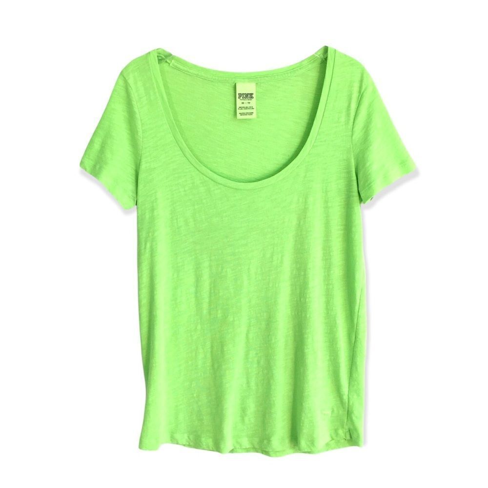 🔃Victoria's Secret PINK Green Short Sleeve Shirt